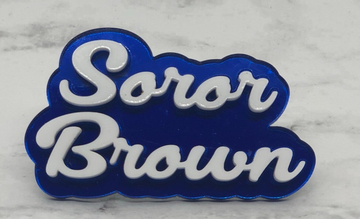 ZPB Customizable Soror Lapel Pin-Mirror