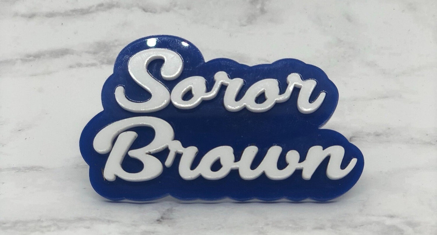 ZPB Customizable Soror Lapel Pin