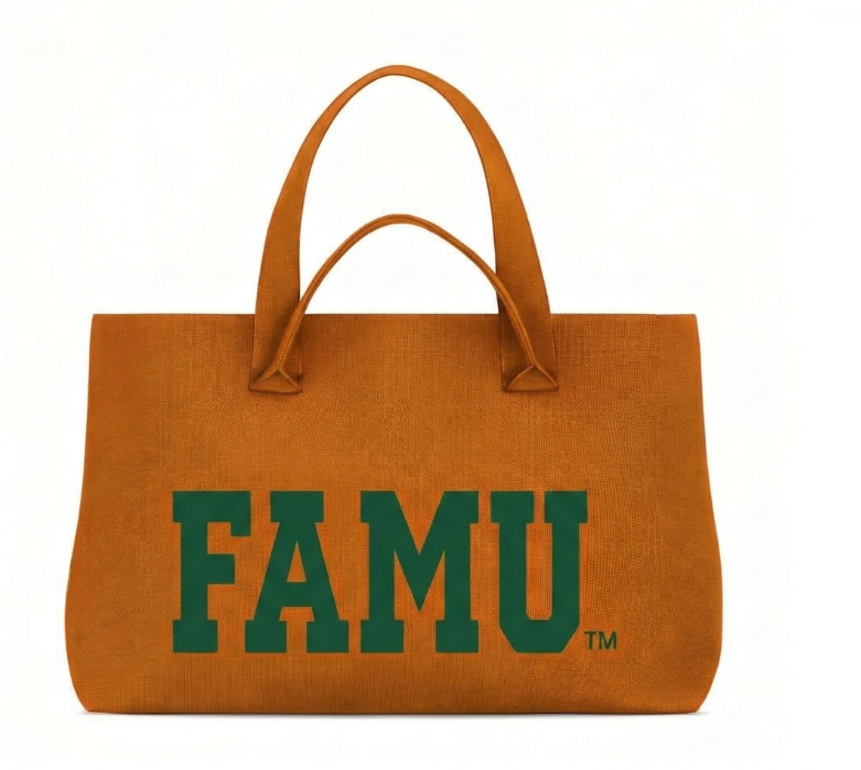 "PRE-ORDER" Bag-FAMU Knit Tote Orange