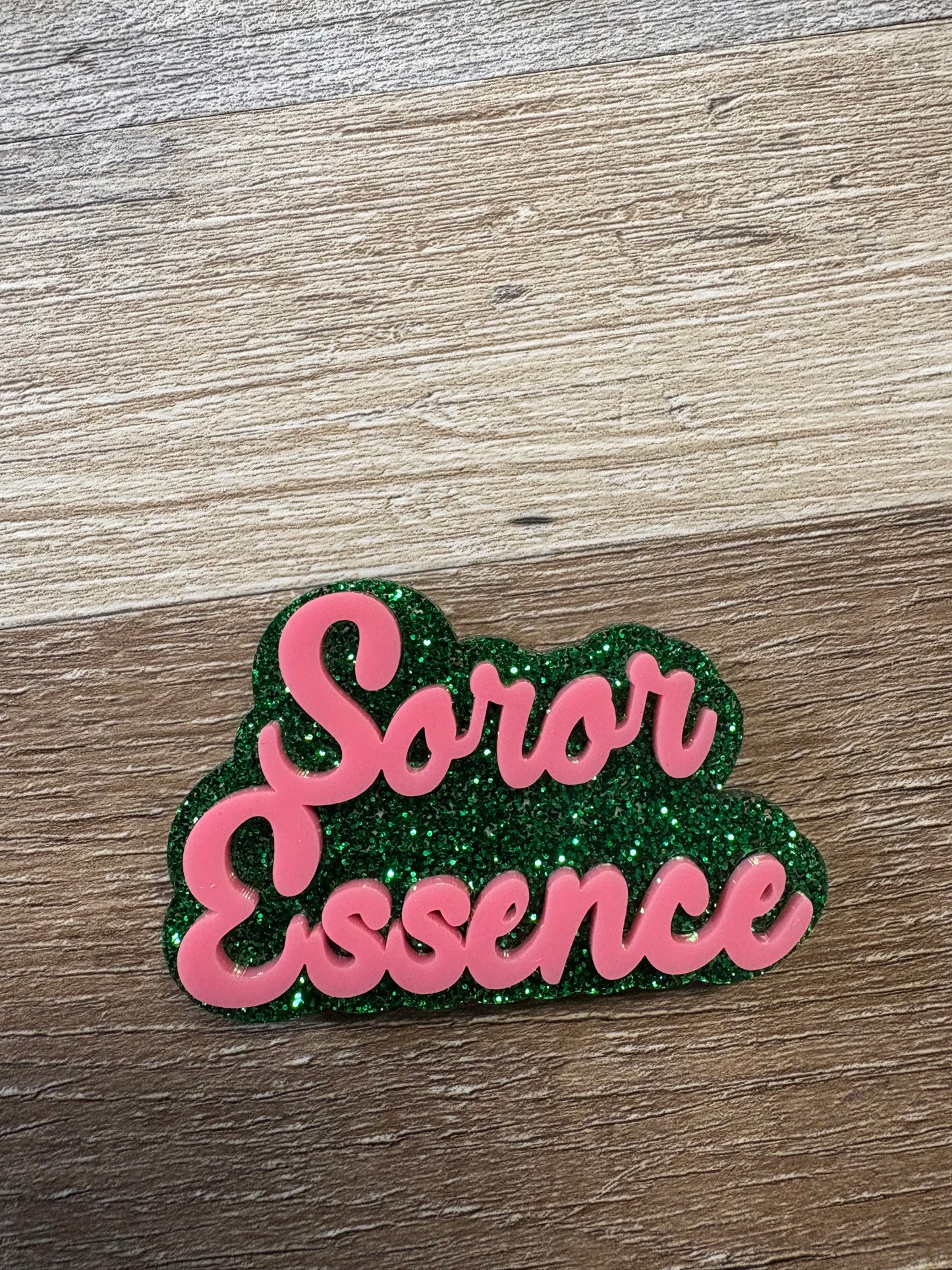 AKA Customizable Soror Lapel Pin-Glitter