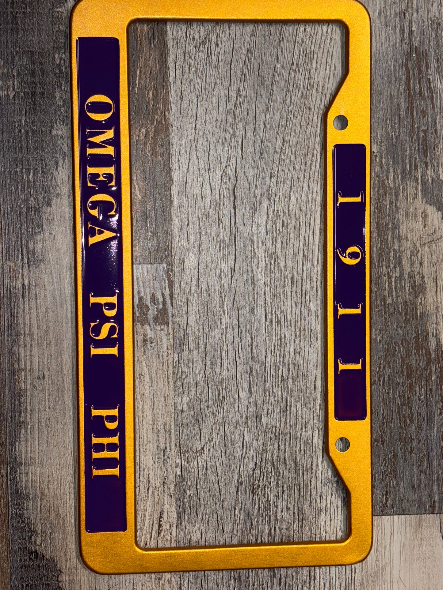 License Plate Frame-OPP Gold