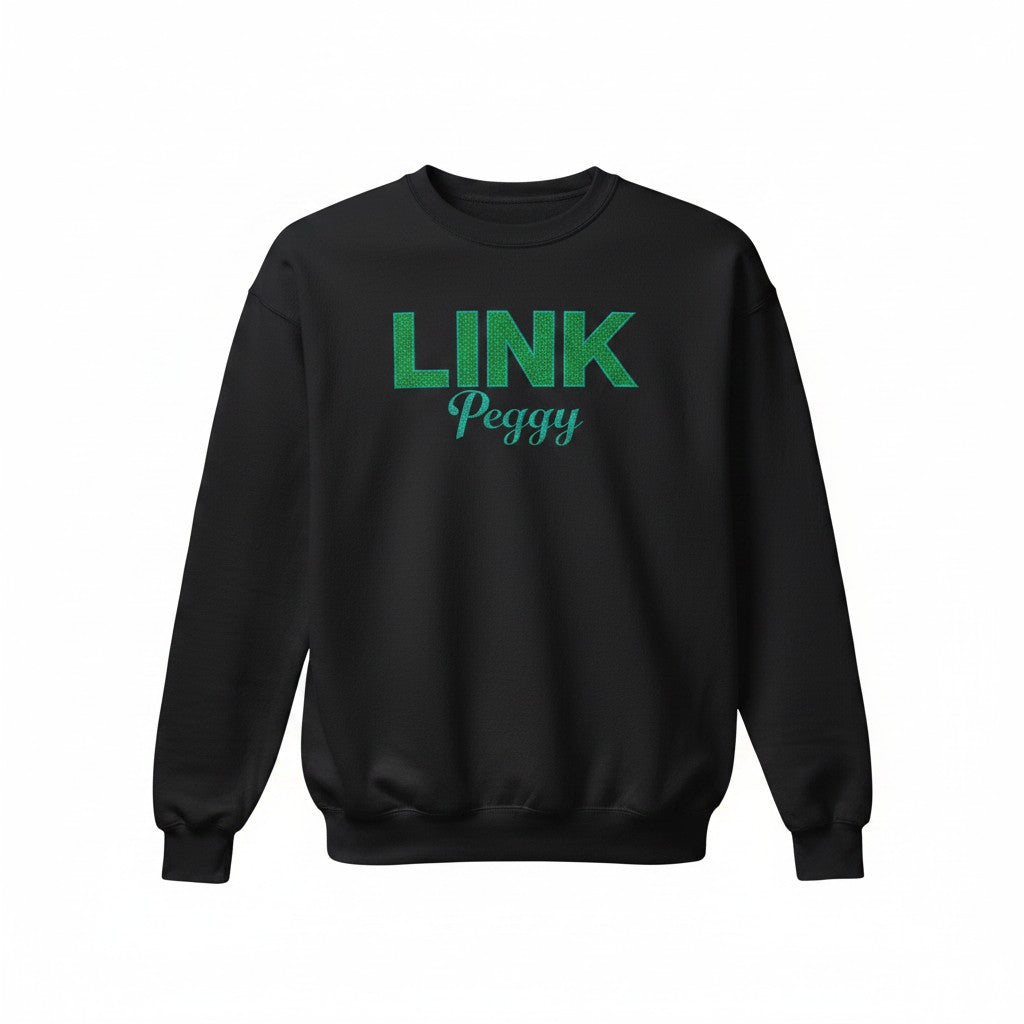 LINK Embroidered Glitter Sweatshirt