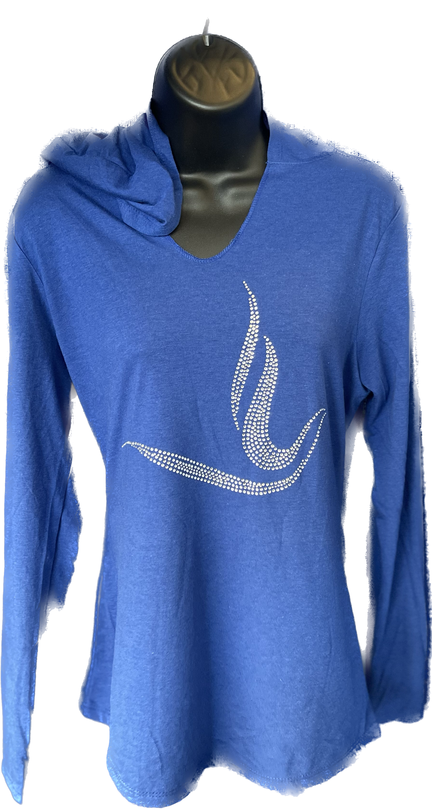 ZPB Dove Rhinestone Long Sleeve Shirt