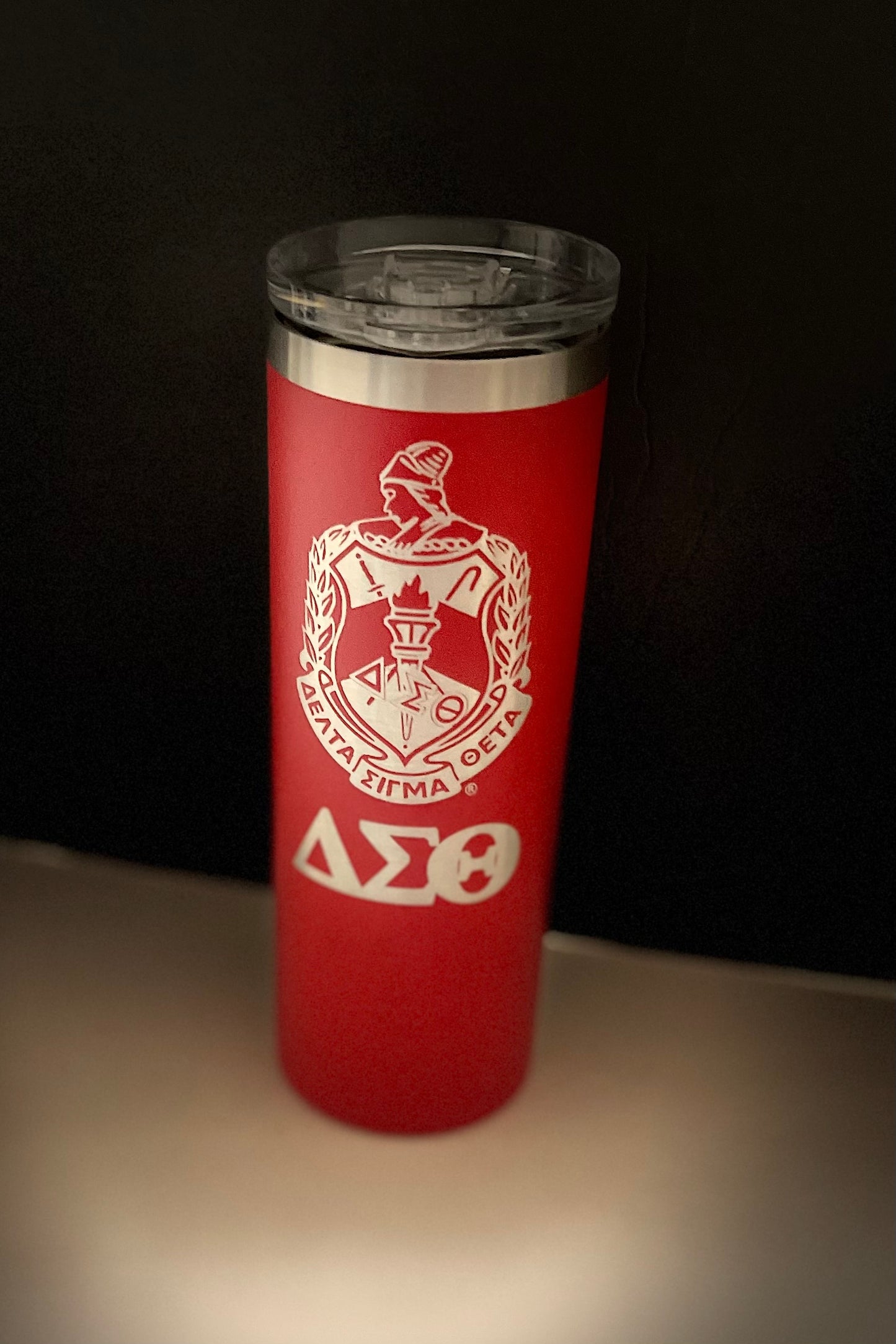 Tumbler-DST Shield Laser Engraved