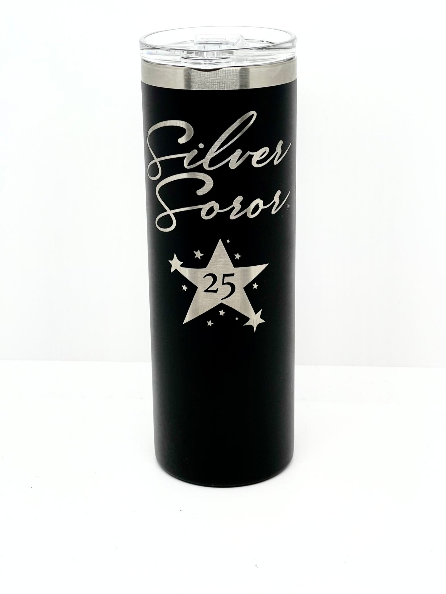 Tumbler-AKA Laser Engraved Silver Soror