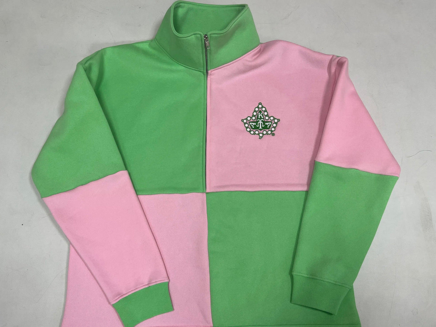 Sweatshirt-AKA 3qtr Zip Color Block