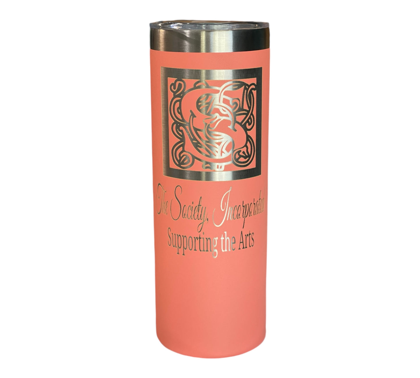 Society-Laser Engraved 20oz Skinny Tumbler