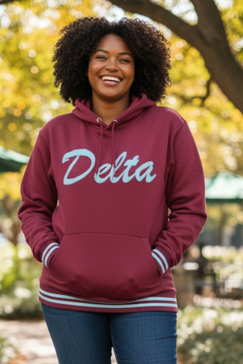 Sweatshirt-Delta Satin Lined Hoodie