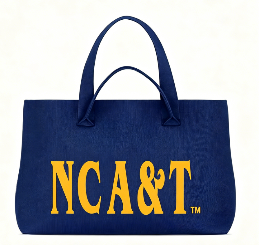 "PRE-ORDER" Bag-NC A&T Knit Tote Blue