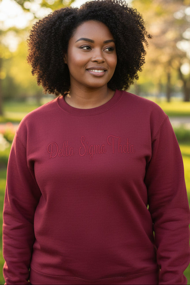 Sweatshirt-Delta Sigma Theta Crimson