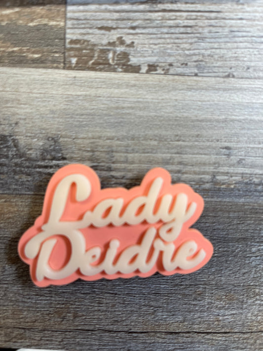 Customizable Lady Lapel Pin