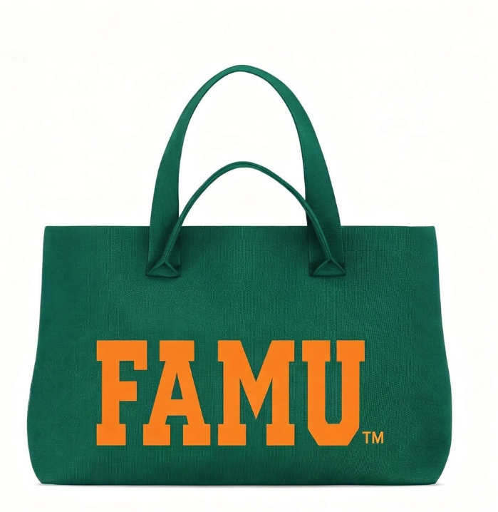 "PRE-ORDER" Bag-FAMU Knit Tote Green