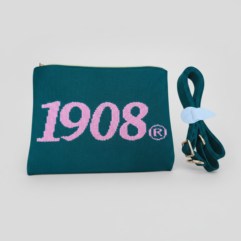 "PRE-ORDER" Bag-1908 Knit Crossbody Green