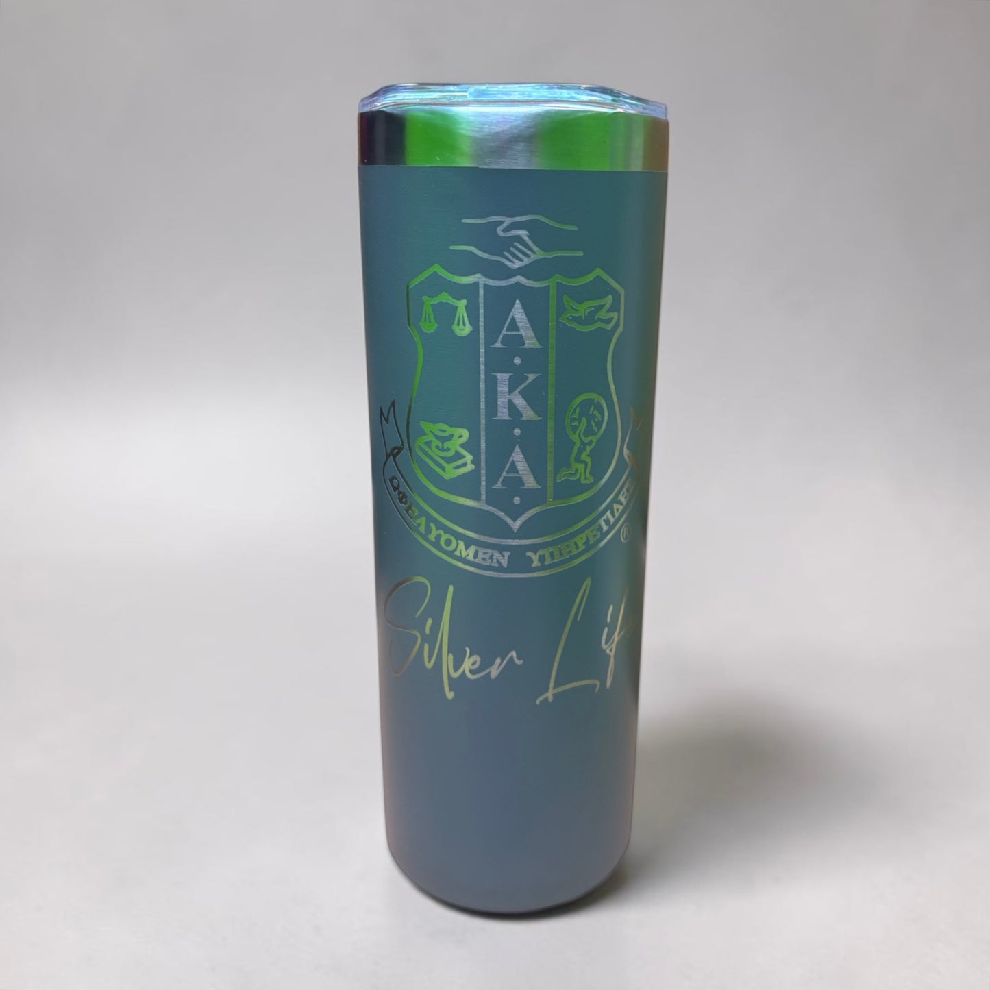 Tumbler-AKA Laser Engraved Silver Life