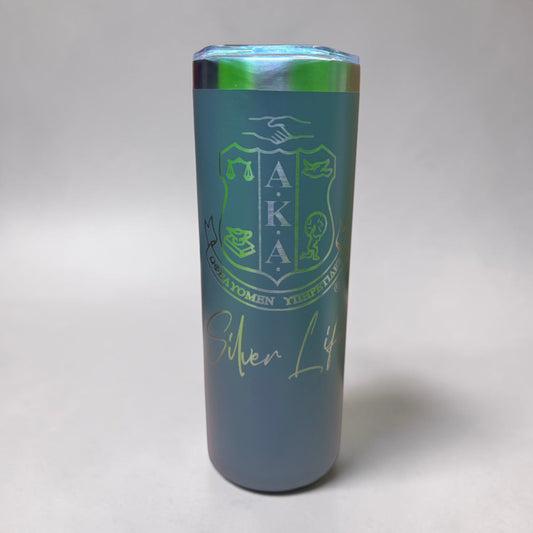 Tumbler-AKA Laser Engraved Silver Life