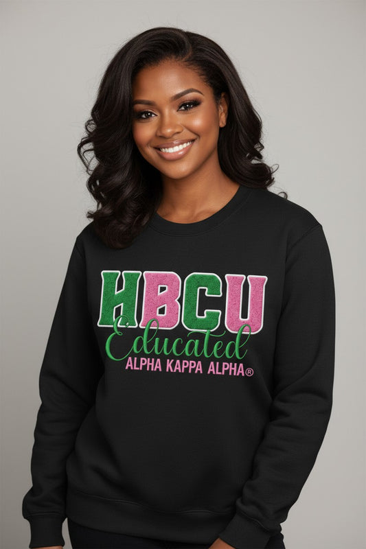 Sweatshirt-HBCU Educated Alpha Kappa Alpha