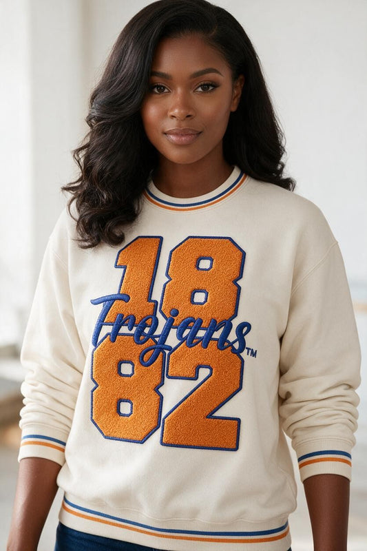 Sweatshirt-1882 Trojans Chenille