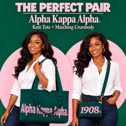 AKA Knit Bag Set Green