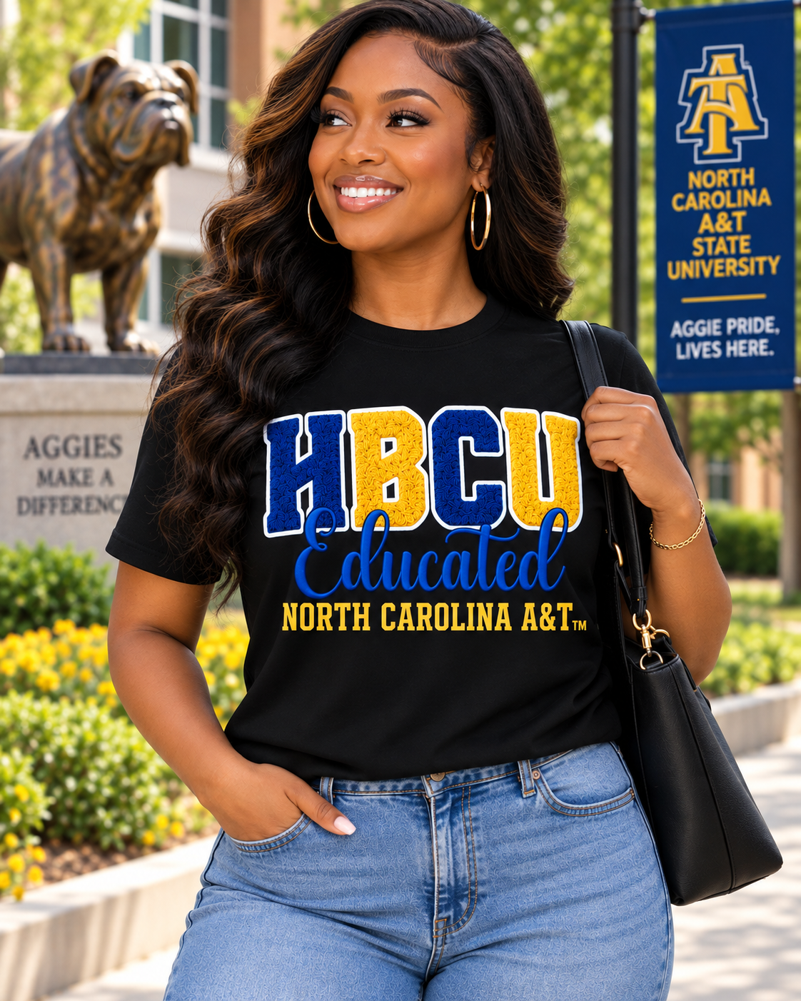 PRE-ORDER T-Shirt-HBCU Educated NC A&T