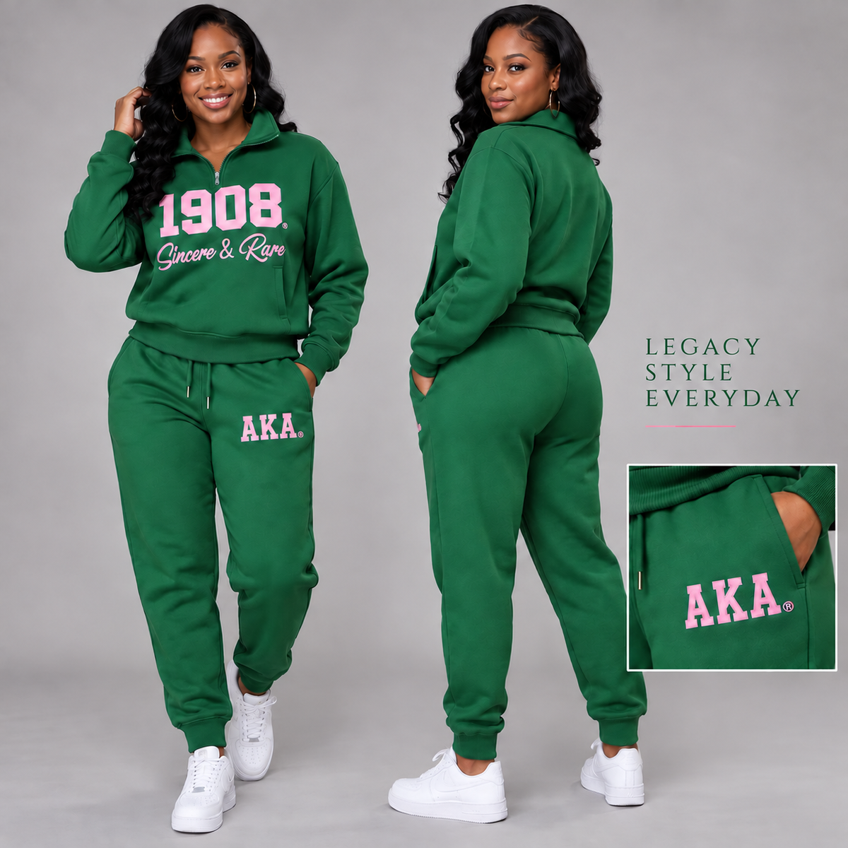 Jogger Set-AKA Sincere & Rare Green