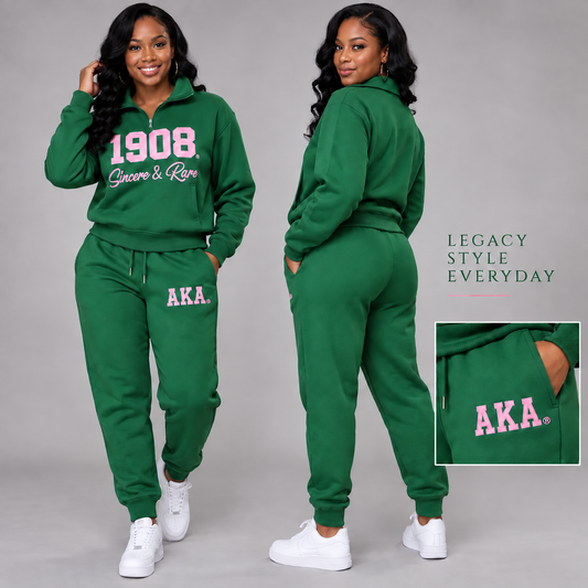 Jogger Set-AKA Sincere & Rare Green