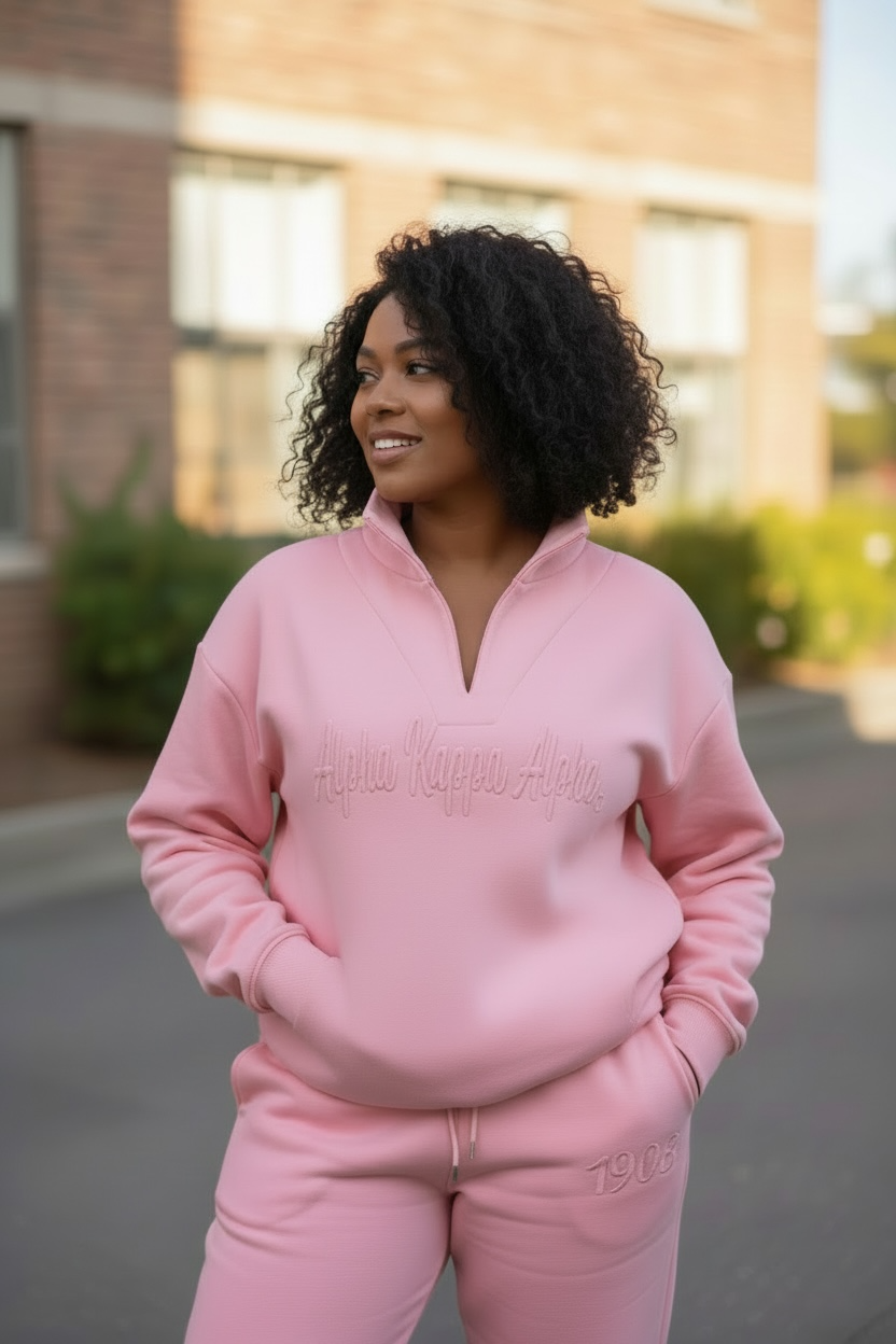 Sweatsuit-Alpha Kappa Alpha Embossed