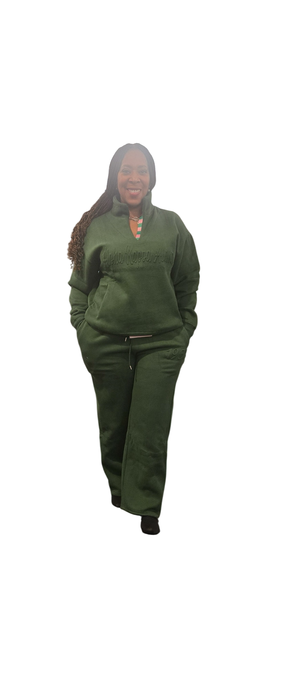 Sweatsuit-Alpha Kappa Alpha Embossed