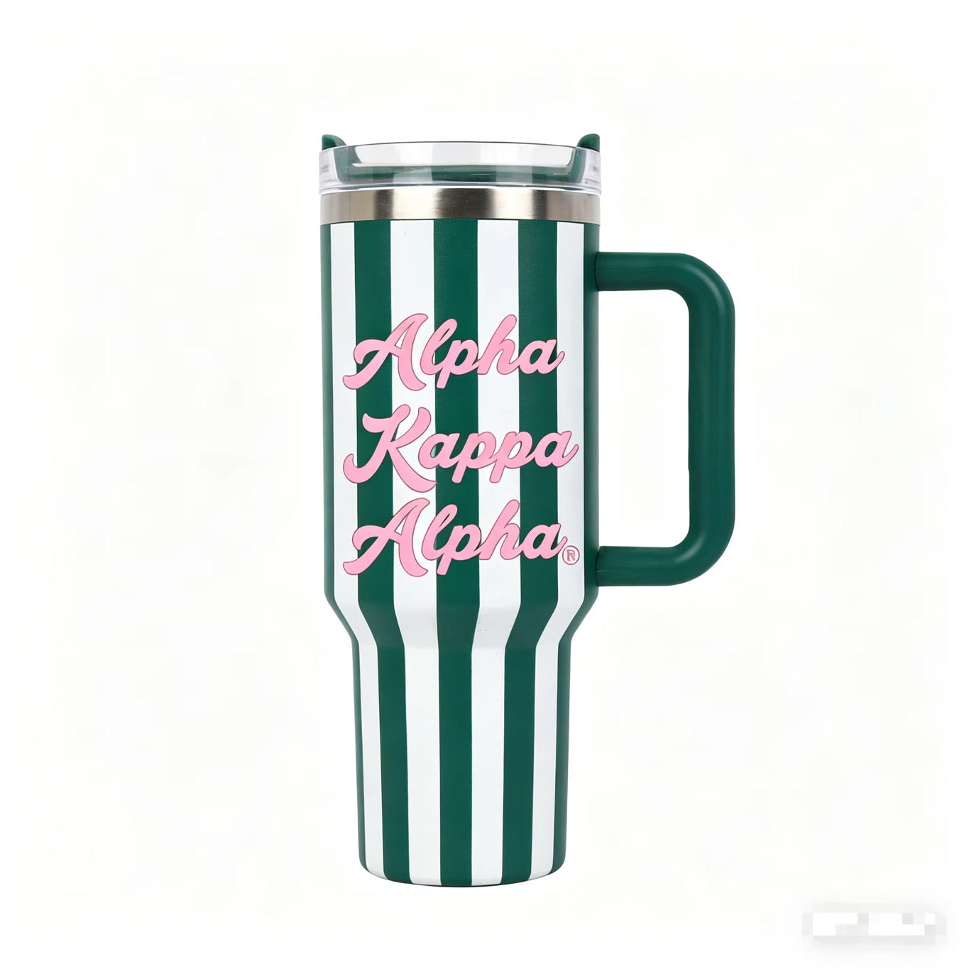 Tumbler-AKA Striped Green