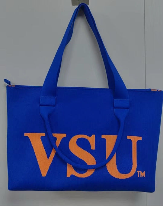 Bag-VSU Knit Tote Blue