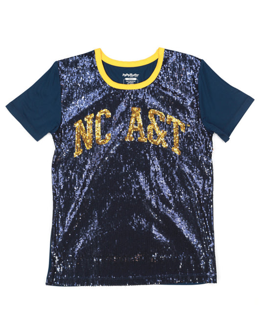 NC A & T Sequin Tee