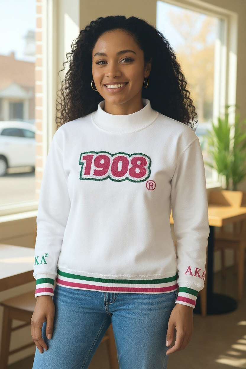 Sweatshirt-1908 Chenille Mockneck