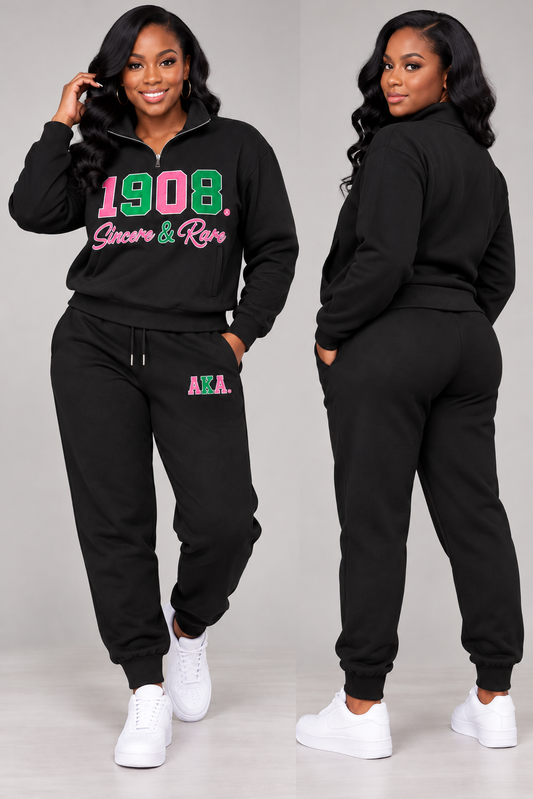 Jogger Set- AKA Sincere & Rare Black