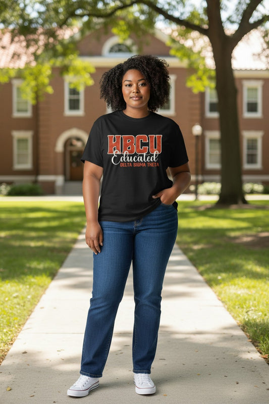 T-Shirt-HBCU Educated Delta Sigma Theta Sorority