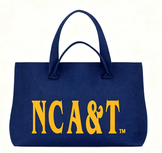 "PRE-ORDER" Bag-NC A&T Knit Tote Blue