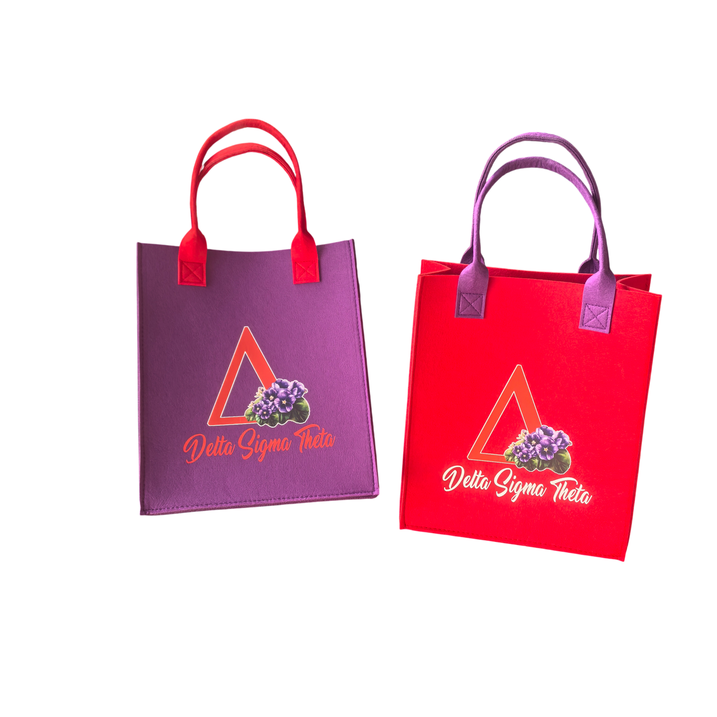 Bag-DST Violet Felt Reusable Bag (Small)