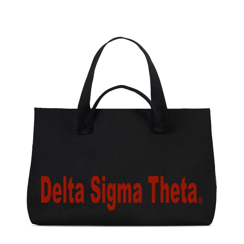*PRE-ORDER* Bag-Delta Sigma Theta Knit Tote Black