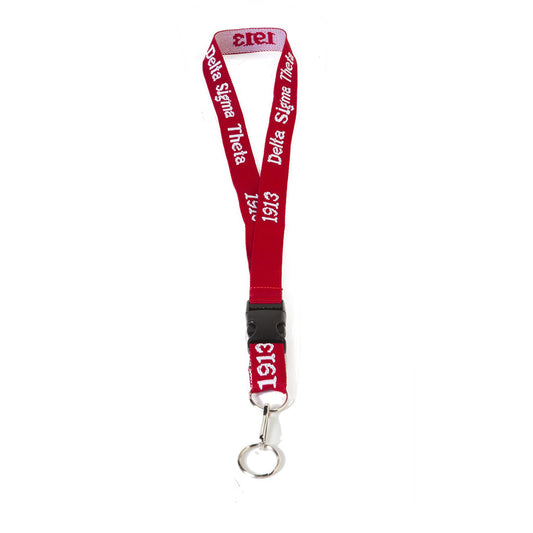 Woven Embroidered Lanyard-DST