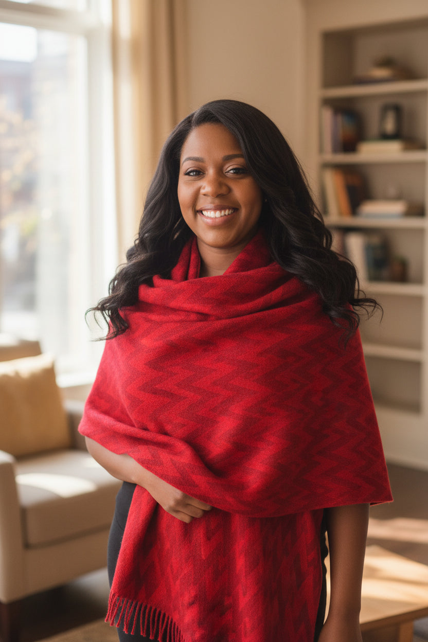 Shawl-Red