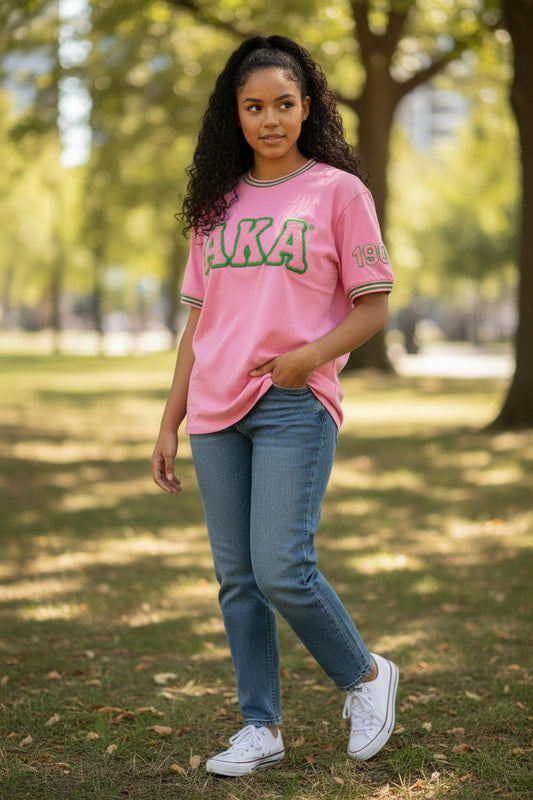 T-Shirt-AKA Ringer Chenille